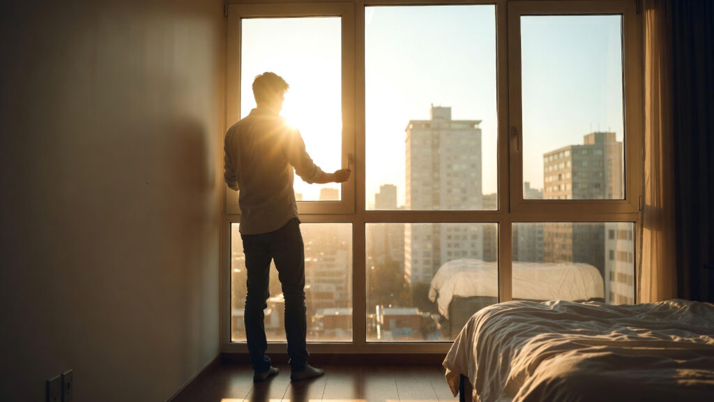 Luz natural ajudando no despertar